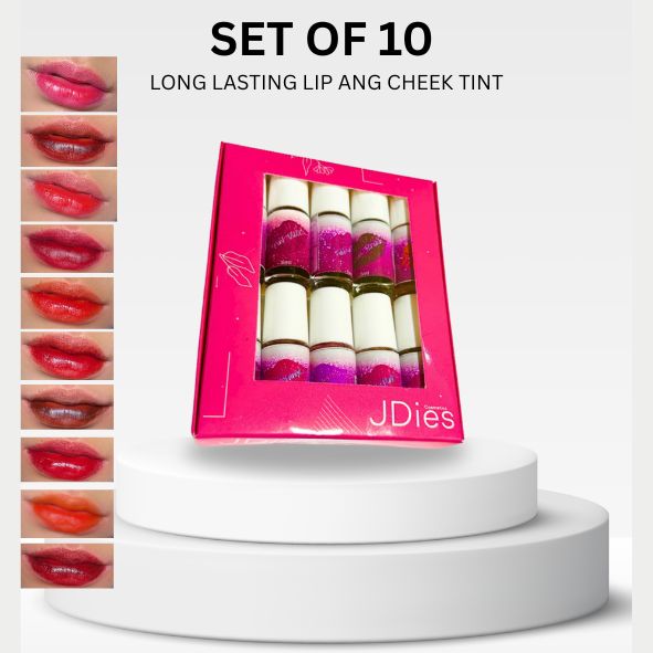 Jdies Set of 10 5ml Lip and Cheek Tint